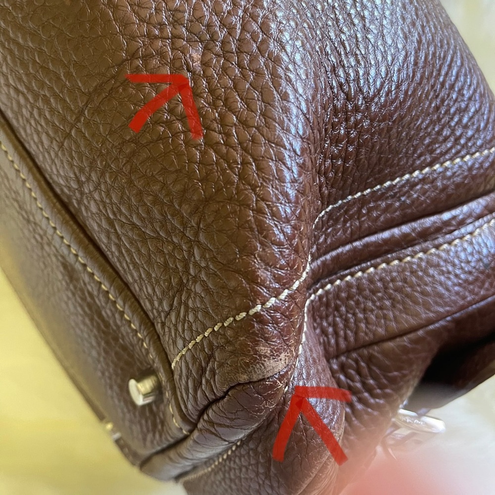 Gorgeous & Unique PRADA - Vitello Daino Buckle Tote Satchel w/authenticity cards - Picture 13 of 16